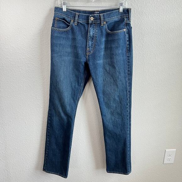 J. Crew Factory the Sutton Jeans Men's 32x32 Straight Leg Mid Rise Medium Wash - Picture 1 of 6